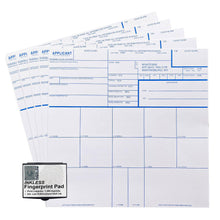 Load image into Gallery viewer, FD-258 Fingerprint Cards with ATF ORI with Ink Pad