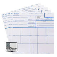 Load image into Gallery viewer, FD-258 Fingerprint Cards with FFL ORI and Ink Pad